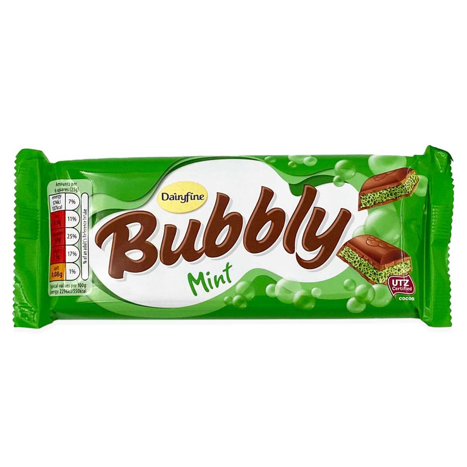 Mint Bubbly Chocolate 100g Dairyfine